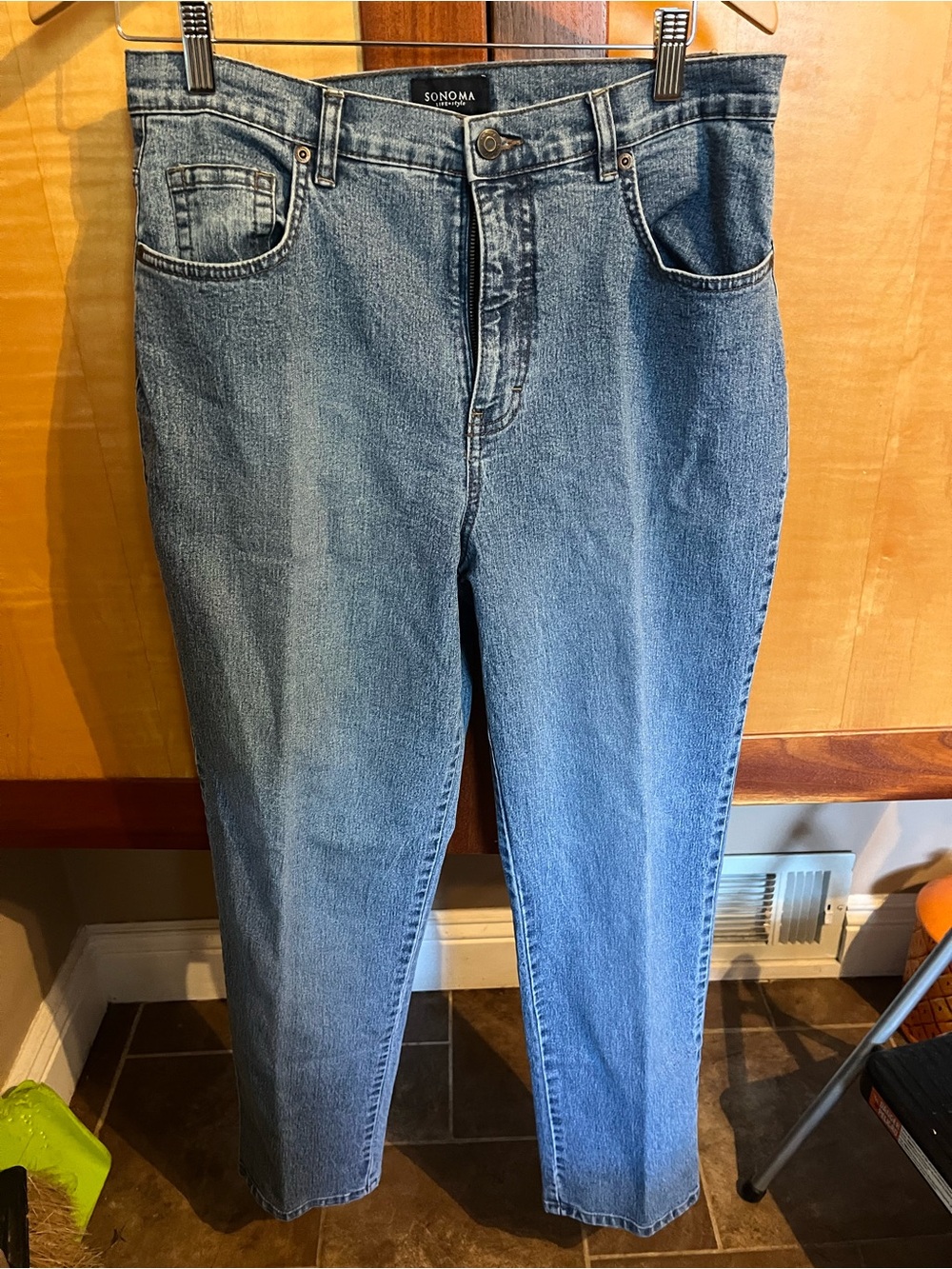 Sonoma Women's Straight Leg Jeans - Light Blue Denim